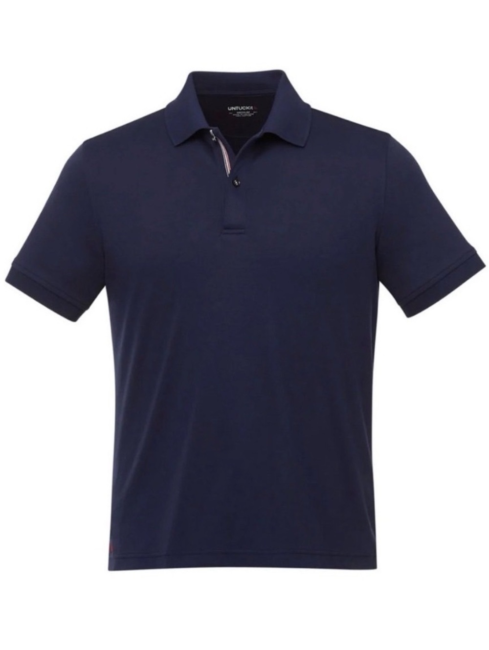 Untuckit Large Black Damaschino Polo Mens